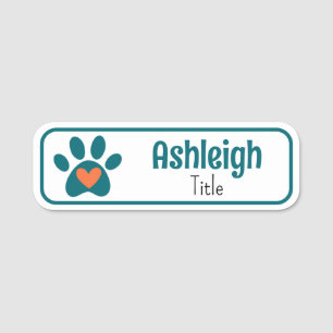 Pet Business Name Tag