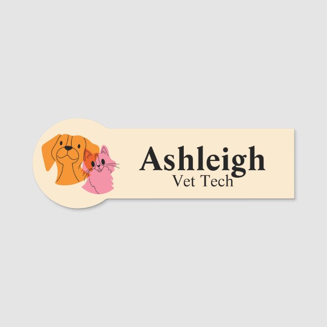 Pet Business Name Tag (Front)