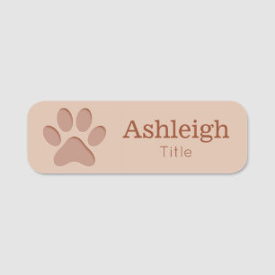 Pet Business Name Tag