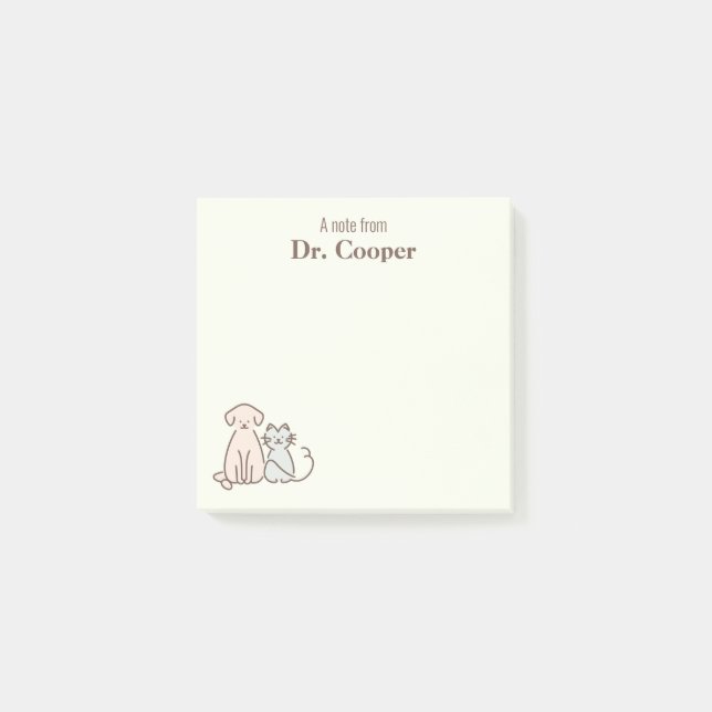 Pet Business Personalized Post-it Notes (Front)