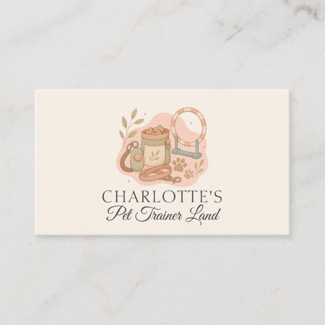 Pet Care Branding Design Business Card
