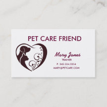 Pet Care Business Card