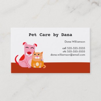Pet Care Business Card by PetProDesigns at Zazzle