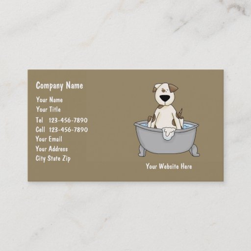Customizable Pet Care Business Card