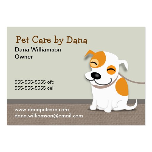 Pet Care Business Card | Zazzle