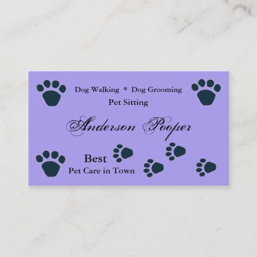 Pet Care Business Card template