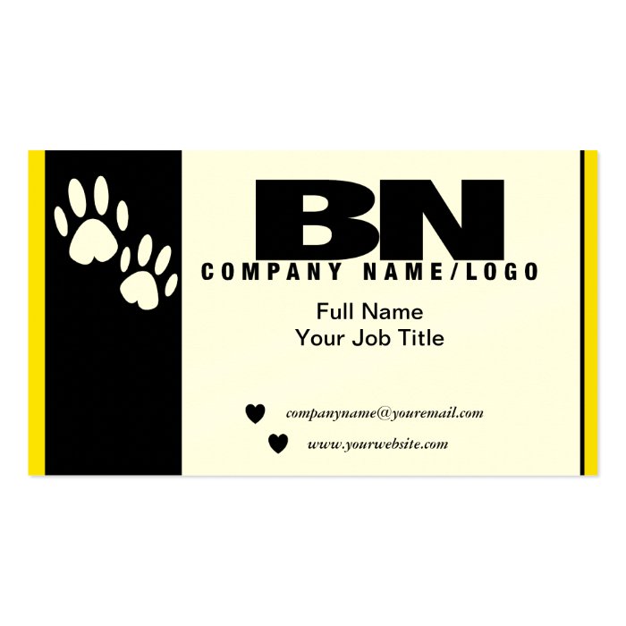 Pet Care Business Card Templates