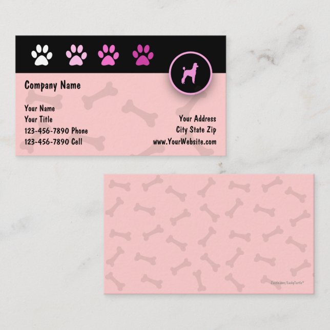 Pet Care Business Cards (Front/Back)