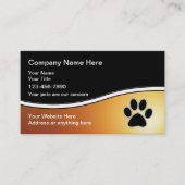 Pet Care Business Cards (Front)