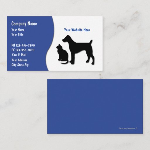 Customizable Pet Care Business Cards