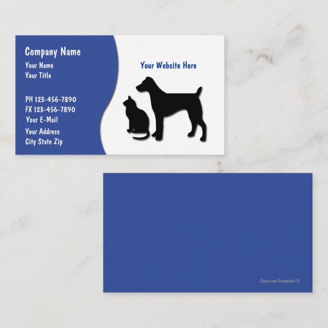 Pet Care Business Cards (Front/Back)