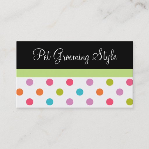 Customizable Pet Care Business Cards