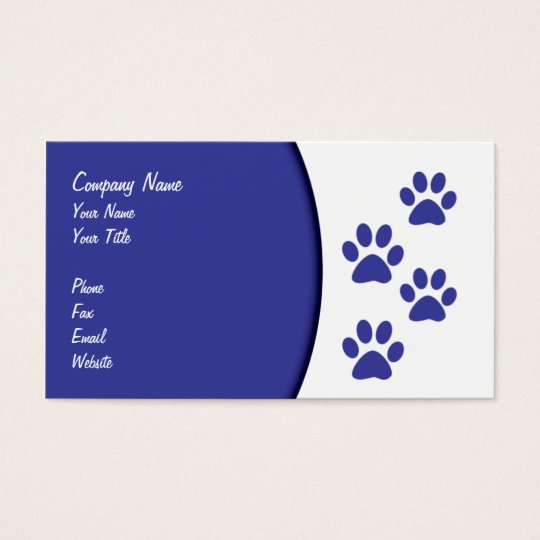 Pet Care Business Cards