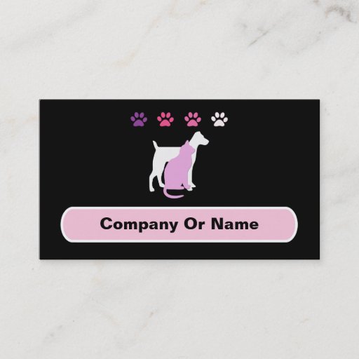 Customizable Pet Care Business Cards