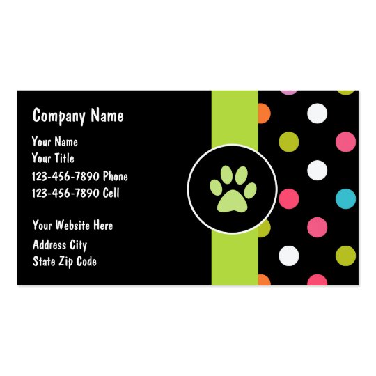 Pet Care Business Cards