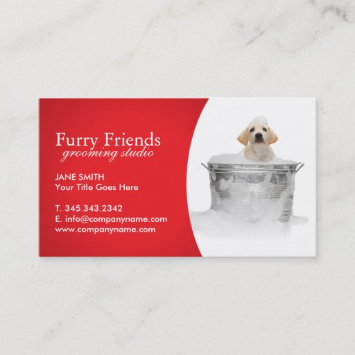 Customizable Pet Care Business Cards