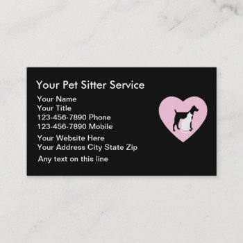 Pet Care Business Cards by BusinessTemplate at Zazzle