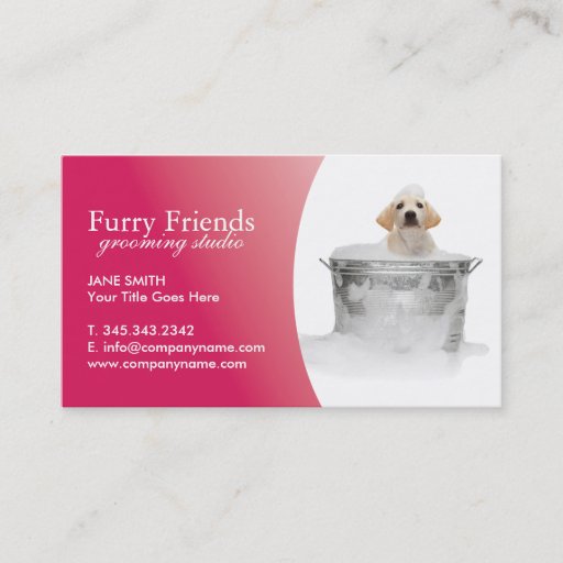 Customizable Pet Care Business Cards