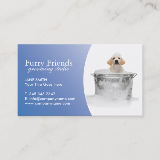 Customizable Pet Care Business Cards