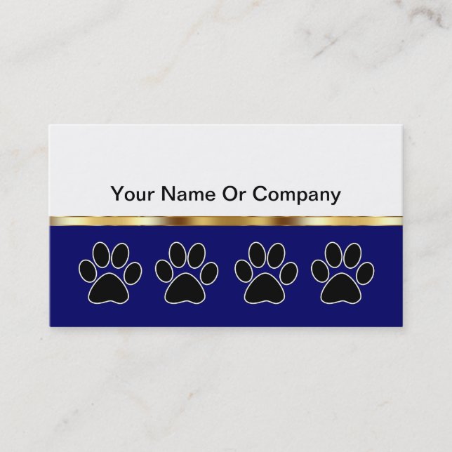 Pet Care Business Cards (Front)