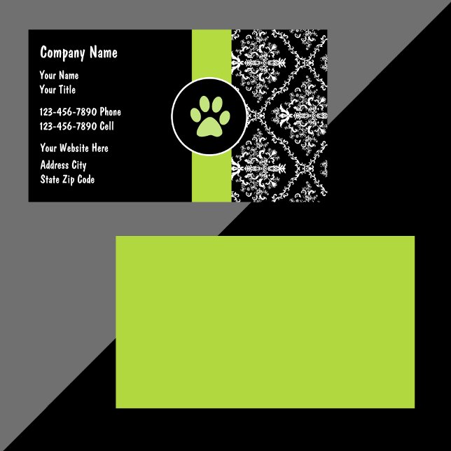 Pet Care Business Cards (Creator Uploaded)