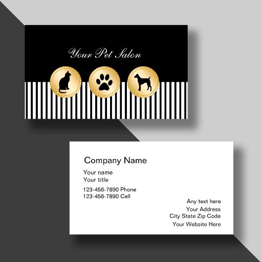 Customizable Pet Care Business Cards