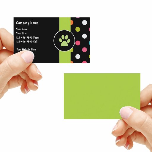 Customizable Pet Care Business Cards
