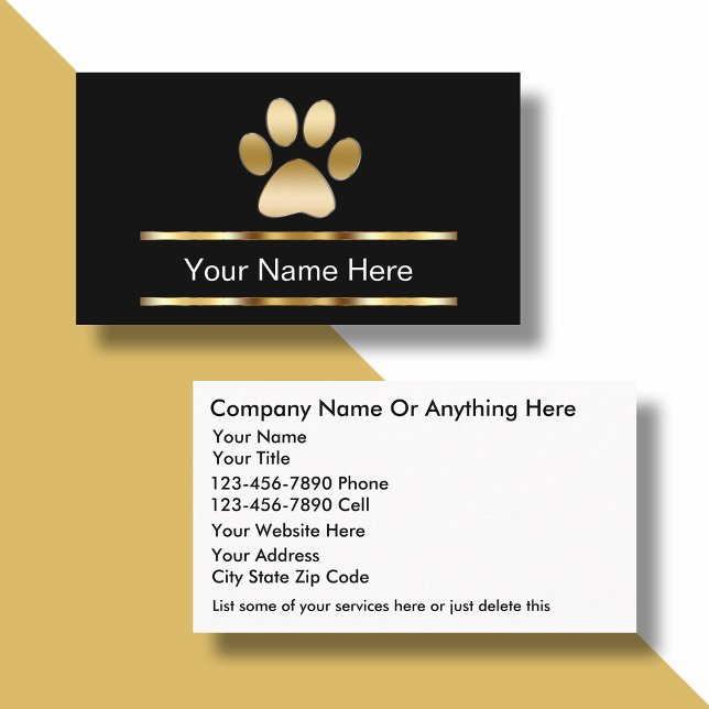 Pet Care Business Cards (Creator Uploaded)