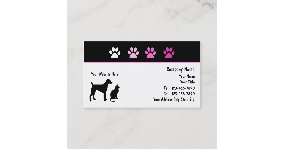Pet Care Business Cards Zazzle pet-care-business-cards-zazzle