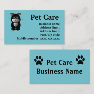 Pet Care Business cards
