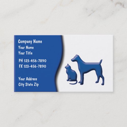 Pet Care Business Cards