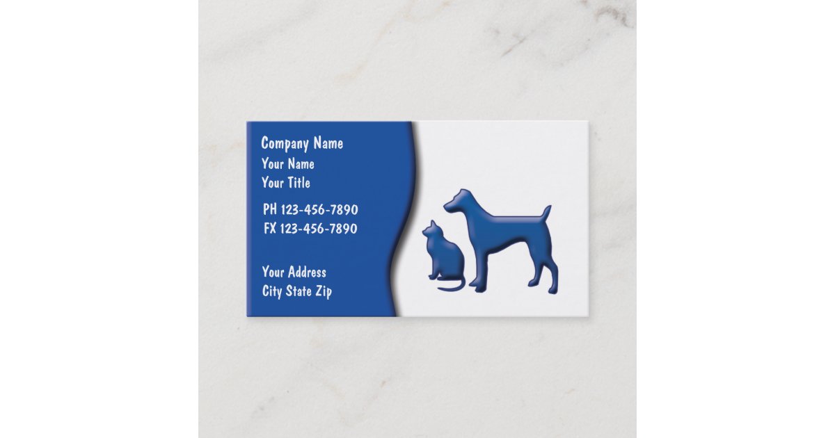Pet Care Business Cards Zazzle