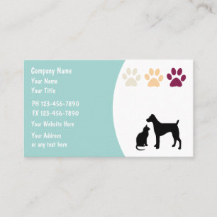Pet Care Business Cards