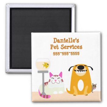 Pet Care Business Magnet by PetProDesigns at Zazzle