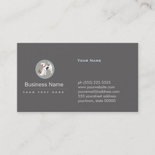 Pet Care Dog and Cat Logo Business Card