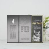 Pet Care Grooming Dog Painting Tri-Fold Brochures (Standing Front)