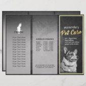 Pet Care Grooming Dog Painting Tri-Fold Brochures (Front/Back)