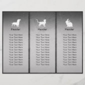 Pet Care Grooming Dog Painting Tri-Fold Brochures (Back)