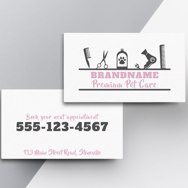 Pet Care, grooming service  Business Card (Creator Uploaded)