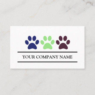 Pet Care Modern Business Card
