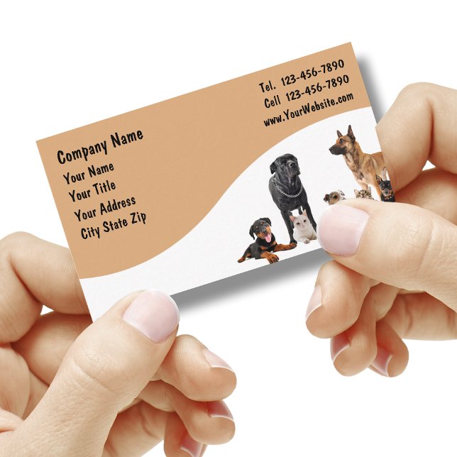 Pet Care Modern Business Cards (Creator Uploaded)
