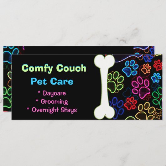 Pet Care Paw Prints Store Flyer (Front/Back)