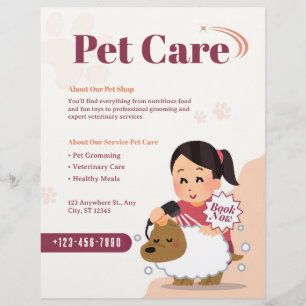 Pet care - Pet Sitting Services Business Flyer