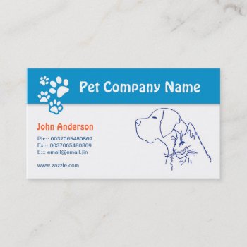 Pet Care Pet Veterinary Or Grooming Business Card by jinaiji at Zazzle