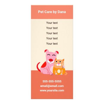 Pet Care Rack Card by PetProDesigns at Zazzle