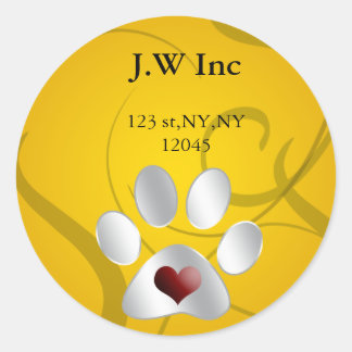 pet care Return address label
