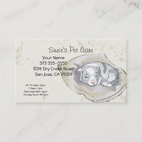 Pet Care Service Business Card