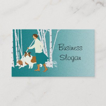 Pet Care Service Dogs Business Card by AutumnRoseMDS at Zazzle