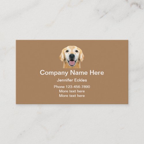 Pet Care Services Business Card