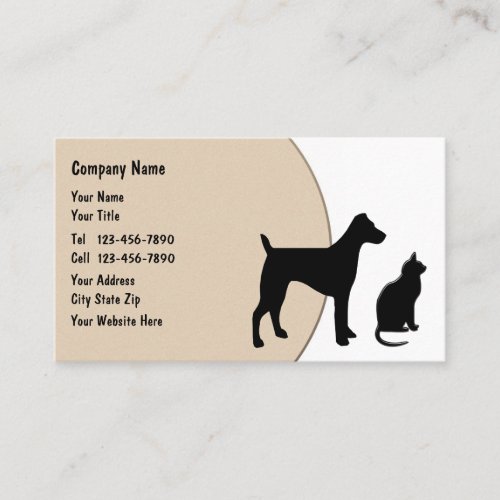 Pet Care Business Cards